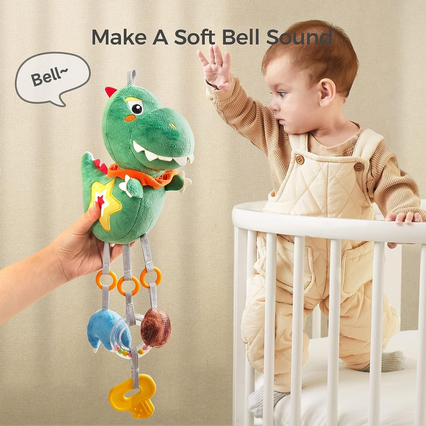 Tumama Kids - Dinosaur Hanging Rattle - Tyrannosaur