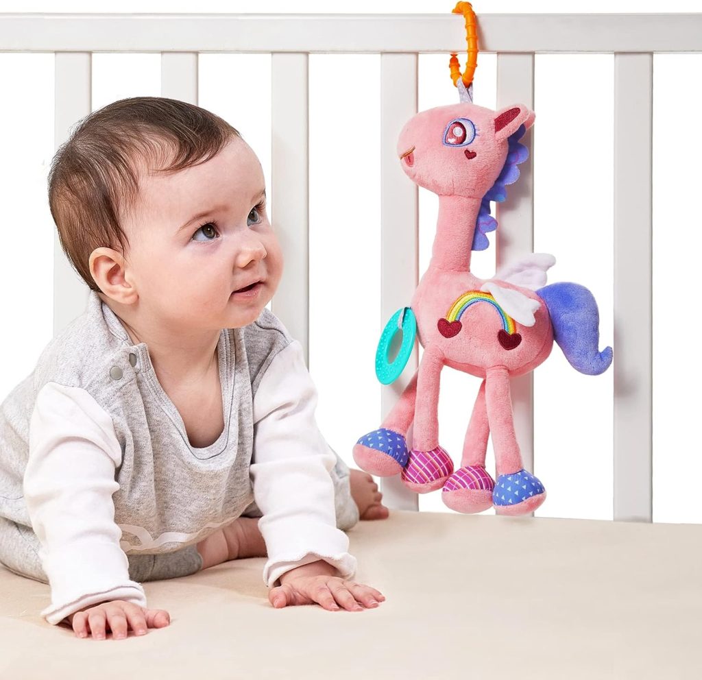 Tumama - Pink Horse Hanging Rattle