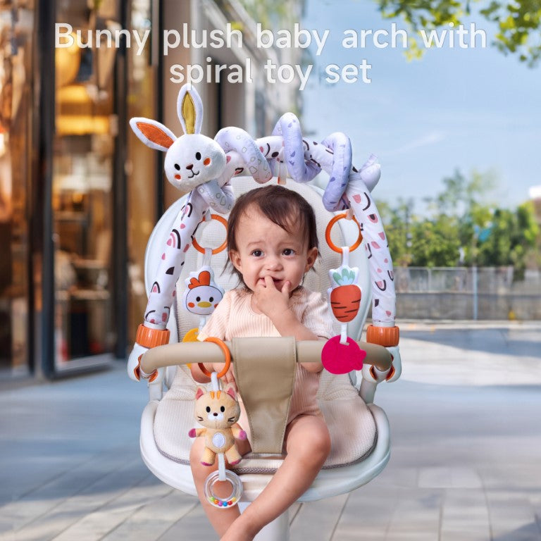 Tumama Kids - Bunny Baby Arch Toy & Spiral - 2in1