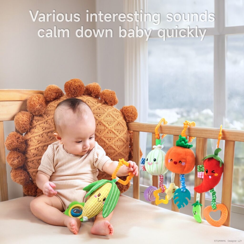 Tumama Kids - Fun Soft Vegetable - Hanging Rattle