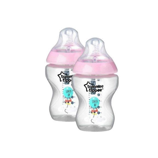 Tommee Tippee - 2x Bottles 260ML - Girl