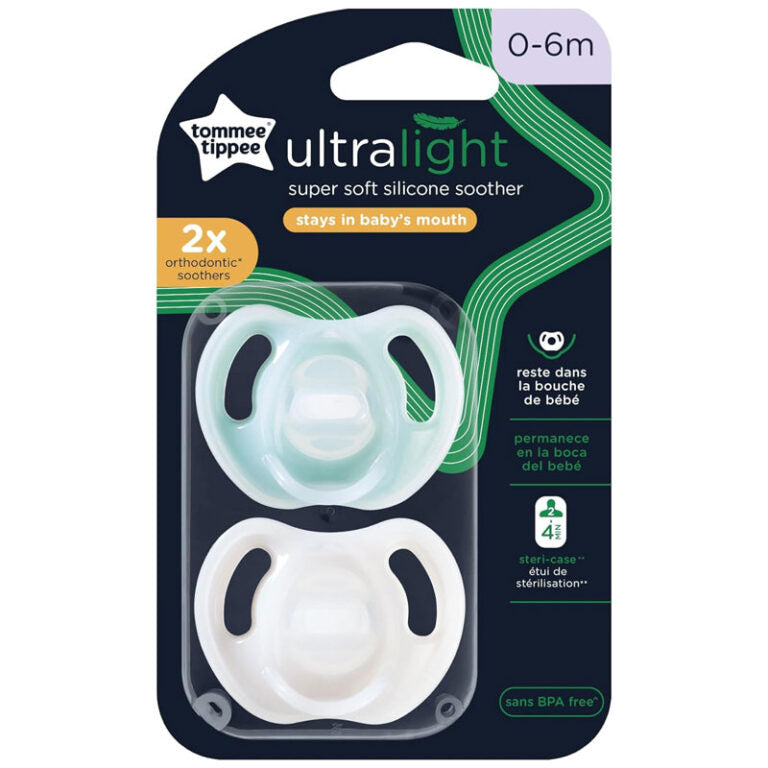 Tommee Tippee - Ultralight Silicone Soother - 0-6m - 2pcs