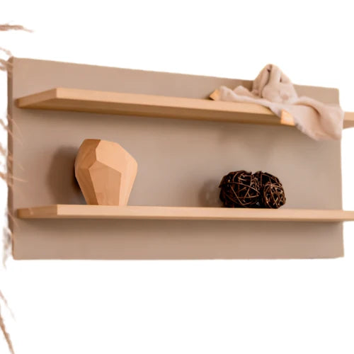 Faktum - Sienna Nursery Wall Shelf - Baby Room Storage & Decorative Shelf - Cappucino
