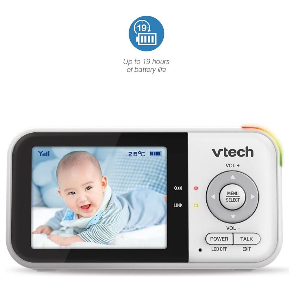 Vtech 2.8 Inch 270P Fix Cam Video Monitor With Night Light –800MAH Battery