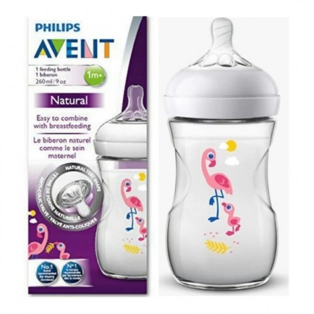 Avent - Natural Feedin Bottle 260ml - Single Pack - Tiger