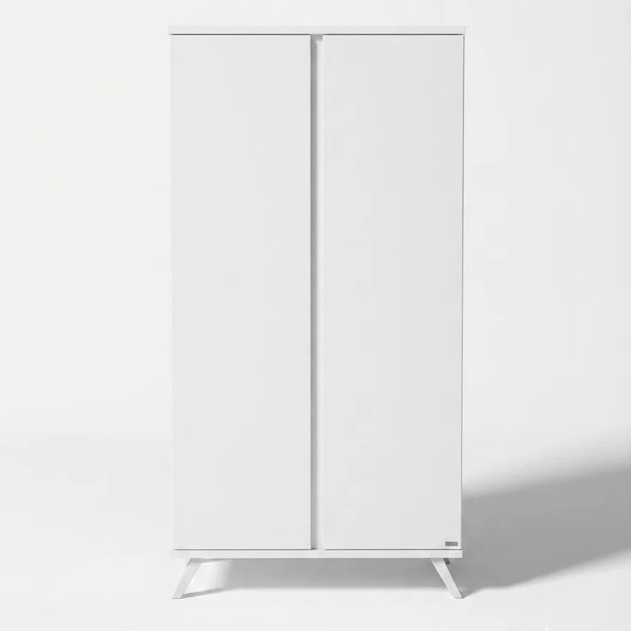 Faktum - Sienna 2-Doors Baby Wardrobe - Push-Open Nursery Storage Cabinet - White