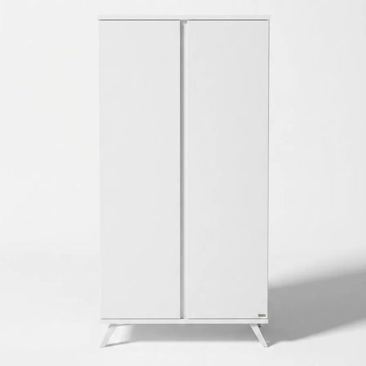 Faktum - Sienna 2-Doors Baby Wardrobe - Push-Open Nursery Storage Cabinet - White