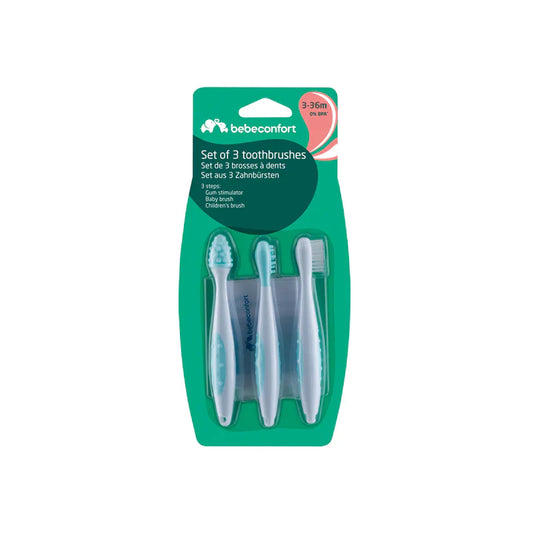 BBC SET OF 3 TOOTHBRUSHES 3M/36M-SAILOR BLUE
