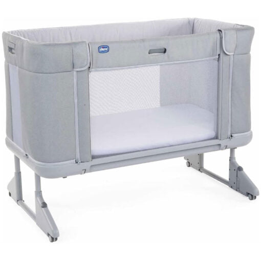 NEXTtoME FOREVER [with double mesh] sleeping CRIB -MOON GREY-