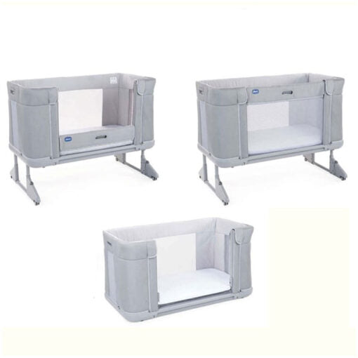 NEXTtoME FOREVER [with double mesh] sleeping CRIB -MOON GREY-