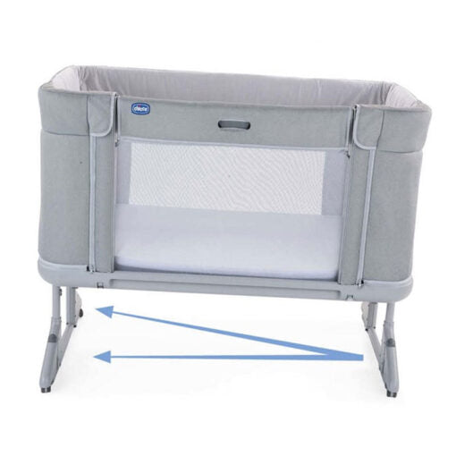 NEXTtoME FOREVER [with double mesh] sleeping CRIB -MOON GREY-