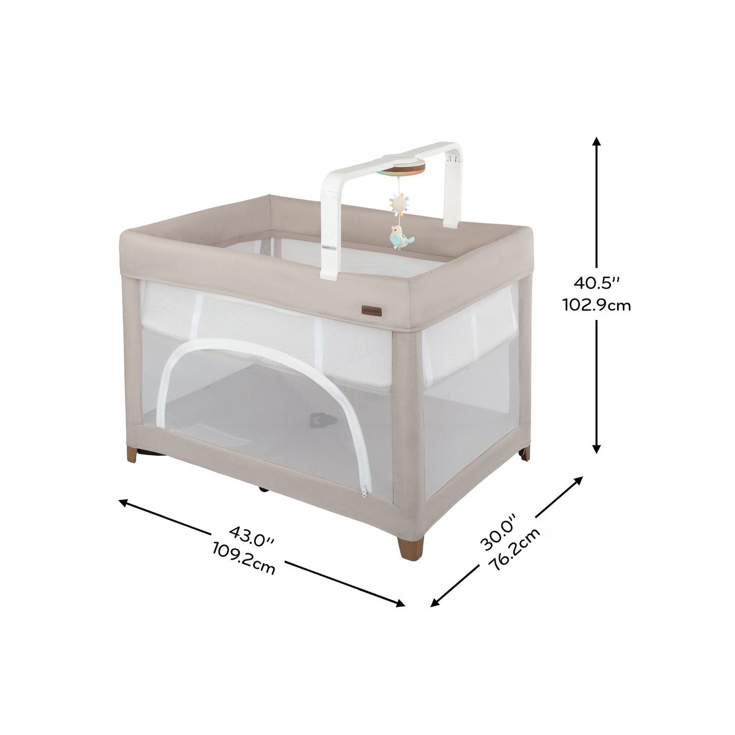 Evenflo - Eris One-Hand Playard - Bassinet And Sensor Soothe Technology
