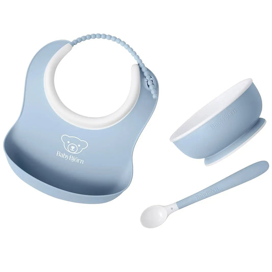 Babybjorn - Baby Feeding Set - Powder Blue