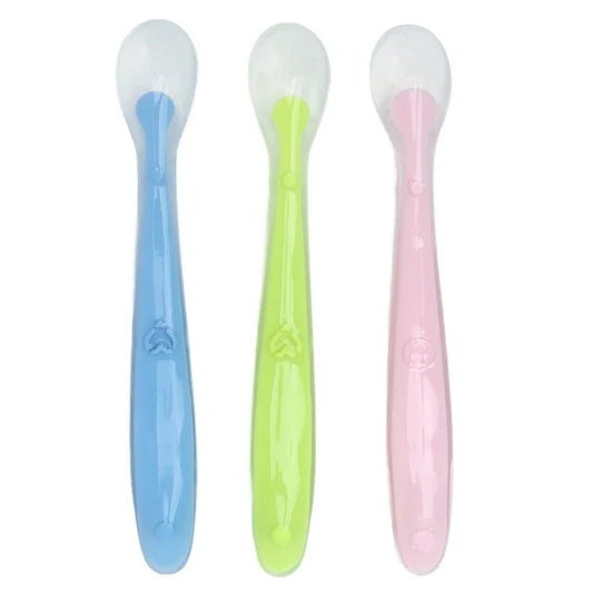 Bebe Confort - 3 Soft Silicone Spoons - 4m+