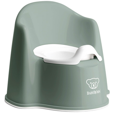 BABYBJORN POTTY CHAIR DEEP GREEN/WHITE – Bubu Store