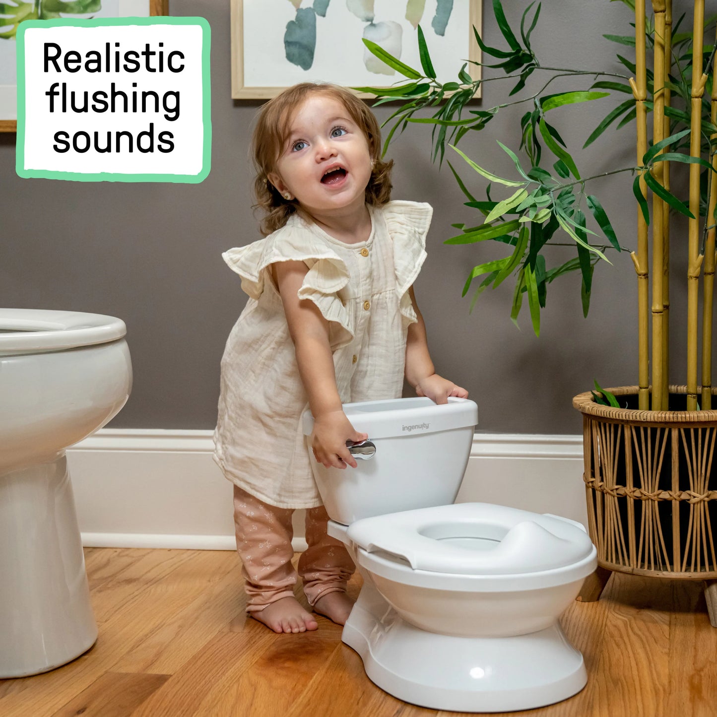 Kids2 - Ingenuity My Size Potty Pro - White