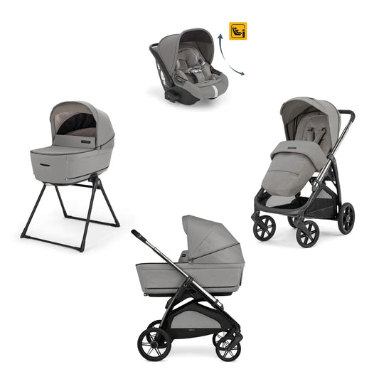 Inglesina - (KA62S) Aptica Drawin Recline - Travel System - Platinum Grey
