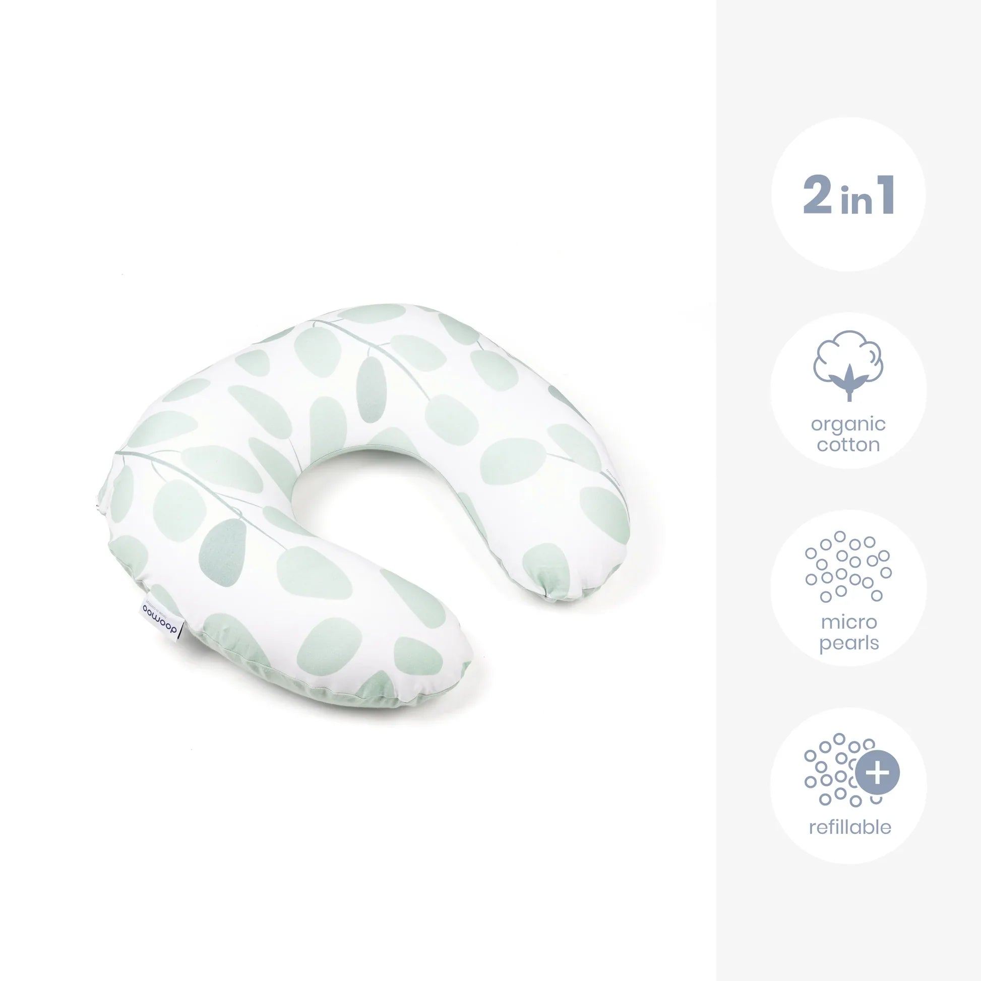DOOMOO SOFTY - LEAVES AQUA GREEN