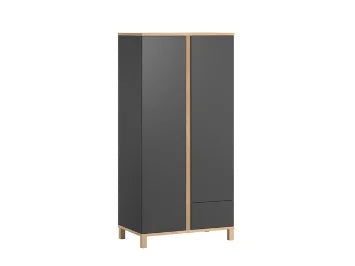VOX Wardrobe 2-door Altitude graphite/oak (L90 x W53 x H184) Weight 82.5

graphite
oak