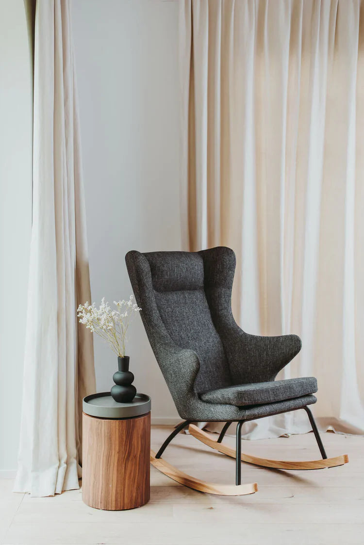 Quax Rocking Adult Chair De Luxe Black Nursing Chair