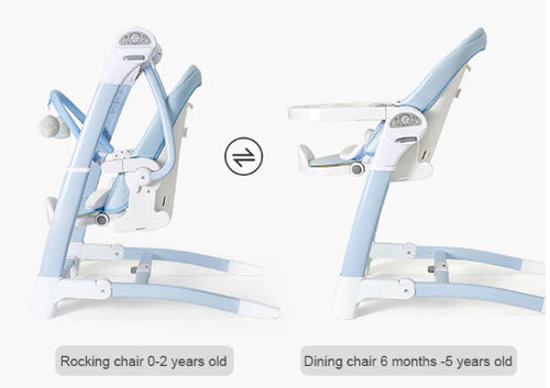 Miila 3 In 1 Swing High Chair And Booster, Grey