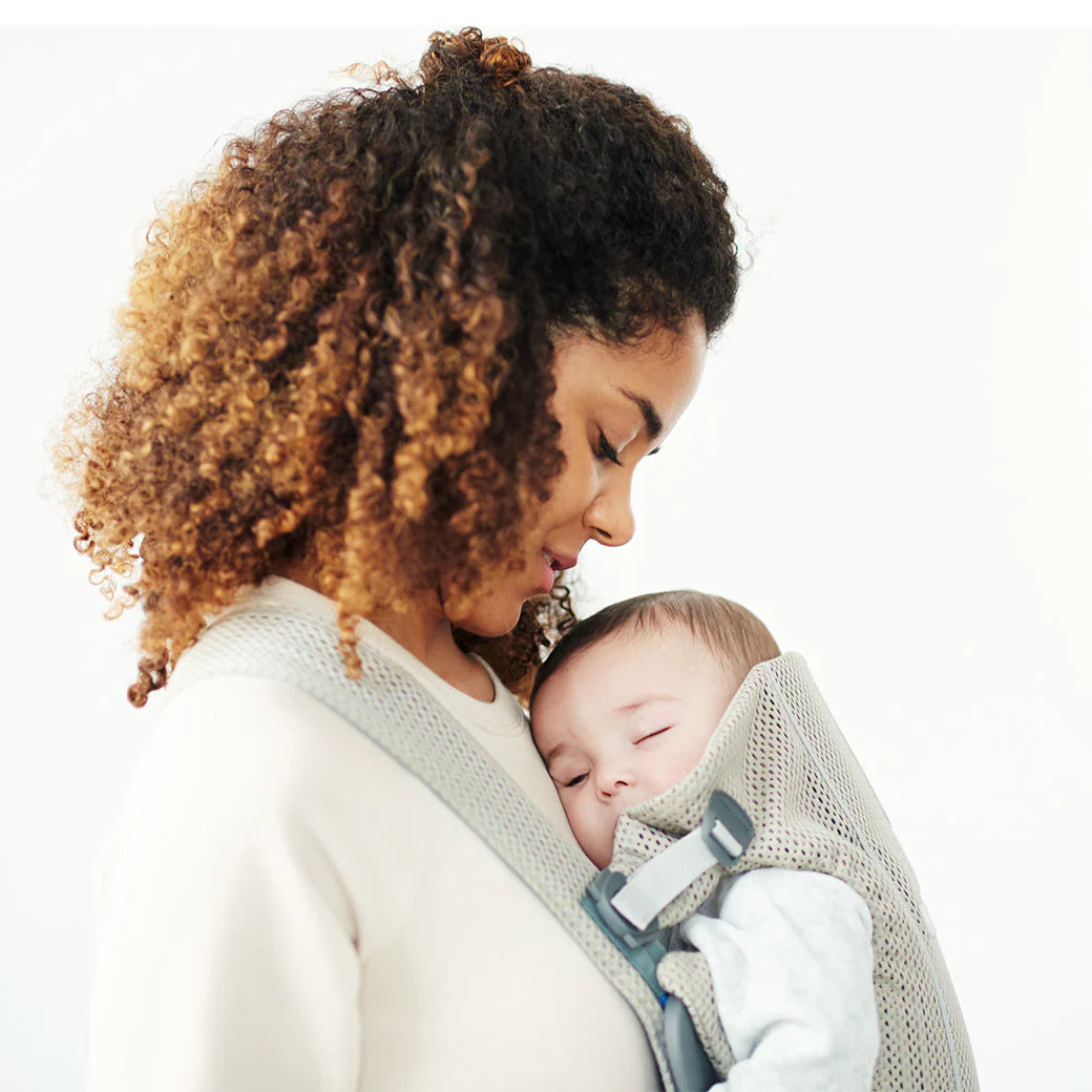 BabyBjorn - Baby Carrier Mini Jersey 3D - Gray Beige
