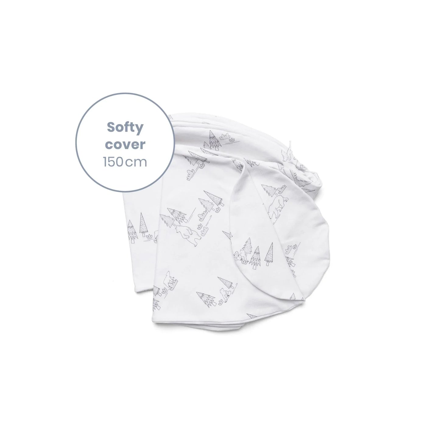 DOOMOO SOFTY COVER - BEAR FAMILY GREY
