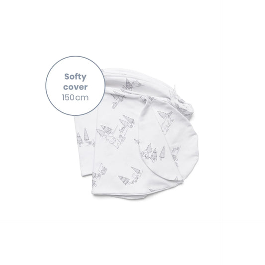 DOOMOO SOFTY COVER - BEAR FAMILY GREY