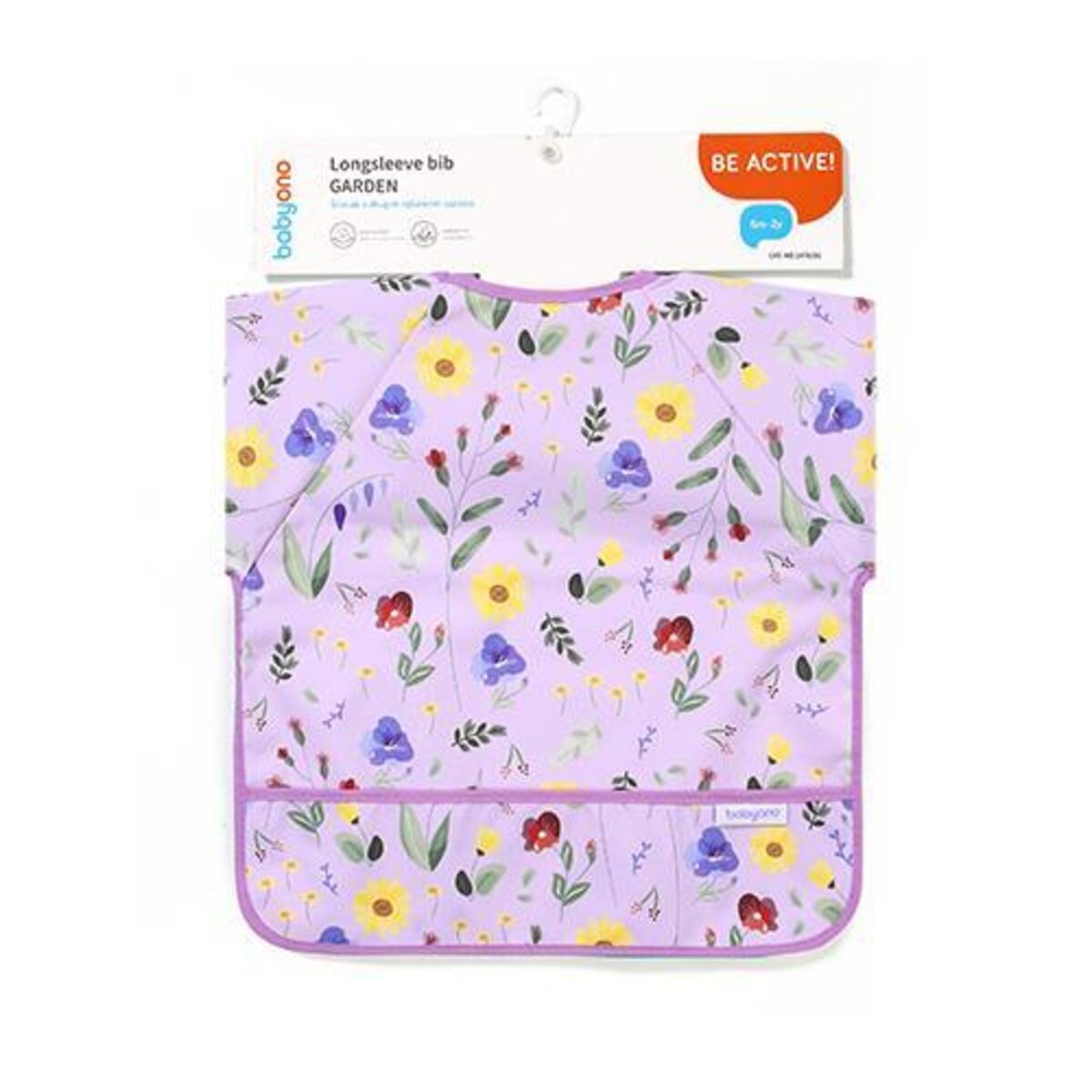 BabyOno - Long Sleeve Bib - Garden