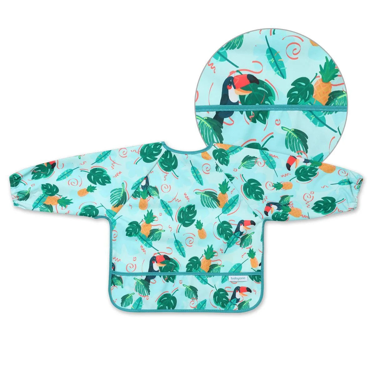 BabyOno - Long Sleeve Bib - Toukans