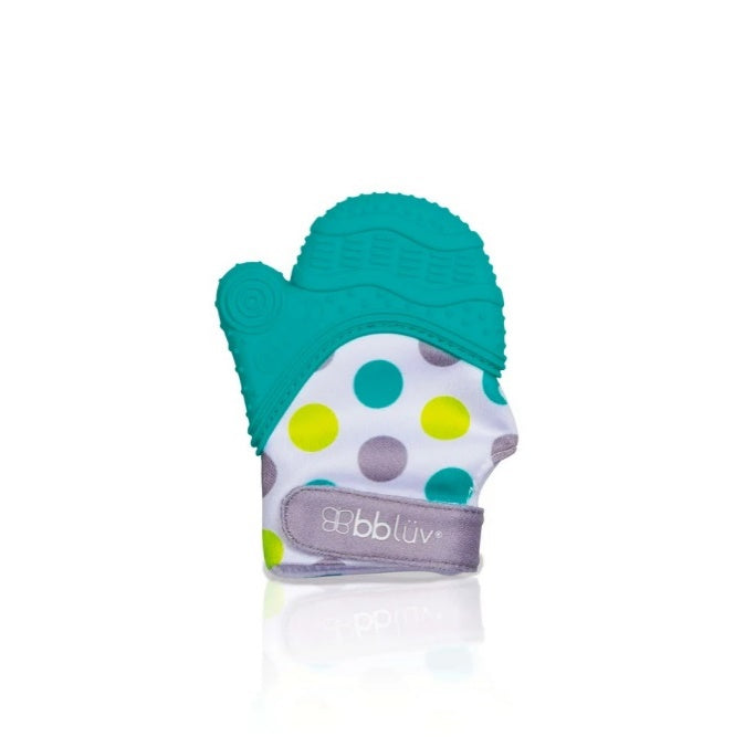 BBLUV Glüv Teething Mitten Aqua