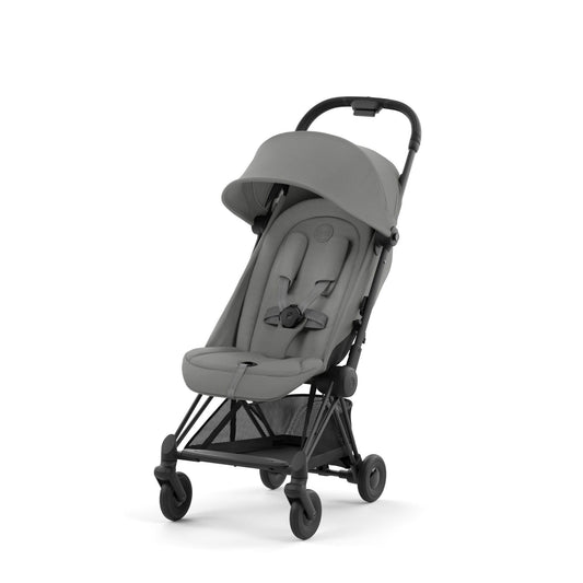 Cybex Coya Stroller Matt Black Mirage Grey + Cloud-T car seat (Base T, Adapters & bumper bar are optional)