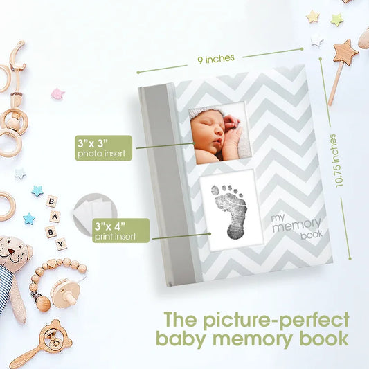 Pearhead - Classic Baby Book - Grey