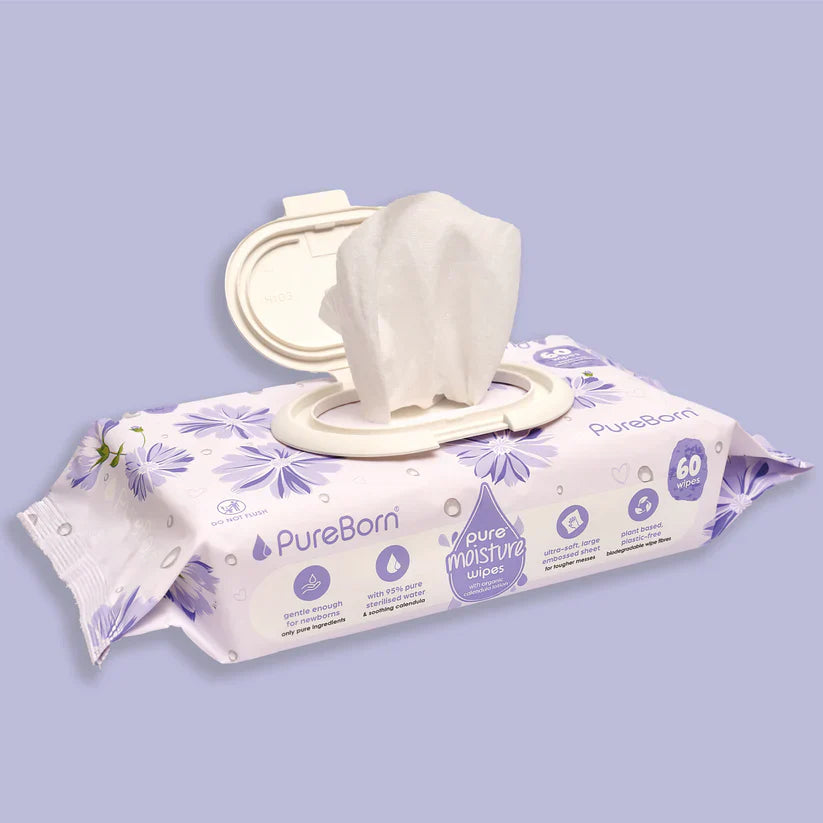Pureborn - Pure Moisture Wipes - Organic Calendula Lotion