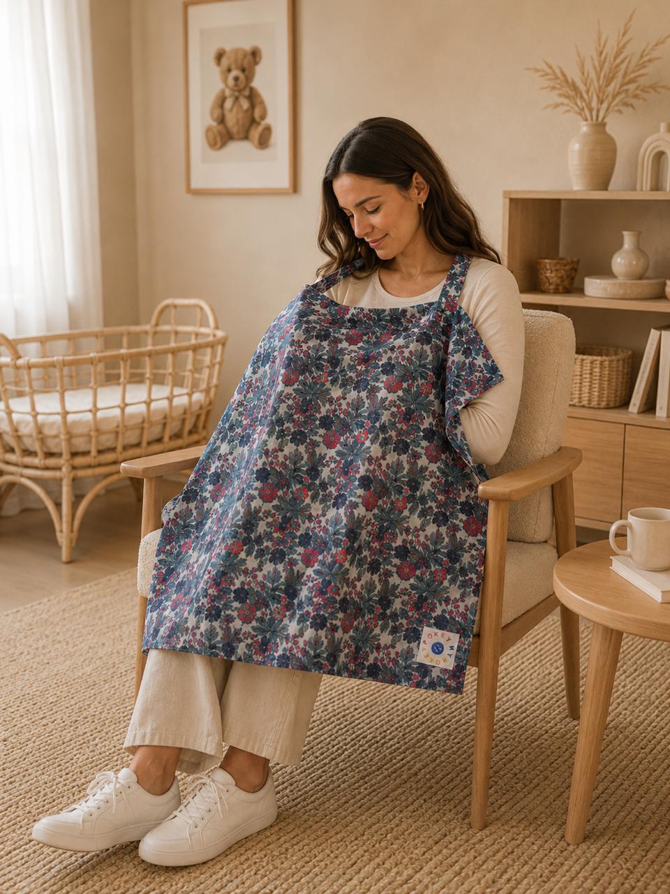 MyHokeyPokey - breast feeding cover - Midnight Floral