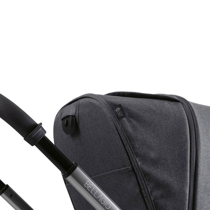 BELLAGIO STROLLER - FLEXI CARRYCOT -BLACK SATIN- /  FIRST SEAT RECLINE BLACK SATIN- / FULL 360 I-SIZE BASE
