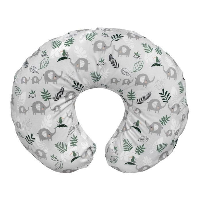 Chicco - Boppy Breast Feeding Pillow With Cotton Slipovers - Elephant
