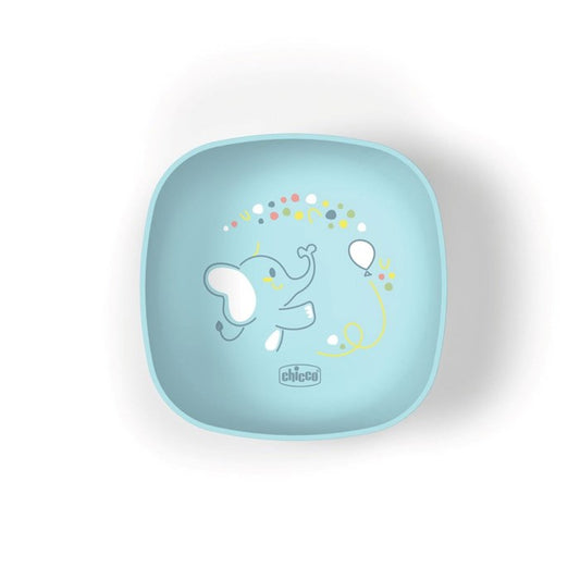 Chicco - Dish Set - Blue Elephant