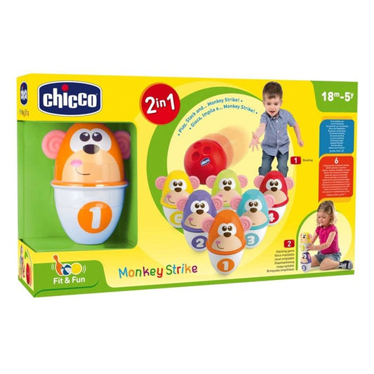 Chicco T- MONKEY STRIKE, FIRST BOWLING SET