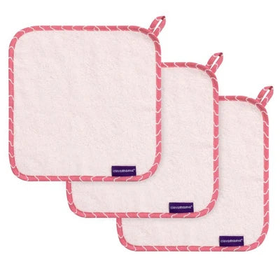 Clevamama - Bamboo Baby Washcloth - Pink