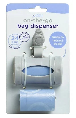 Ubbi On The Go Bag Dispenser Lavender Scented Grey