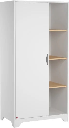 VOX Wardrobe Leaf White/Oak

Depth: 52cm
Width: 88.5cm
Height: 179.5cm

weight 66.80 kgs (3 packages)

White/Oak