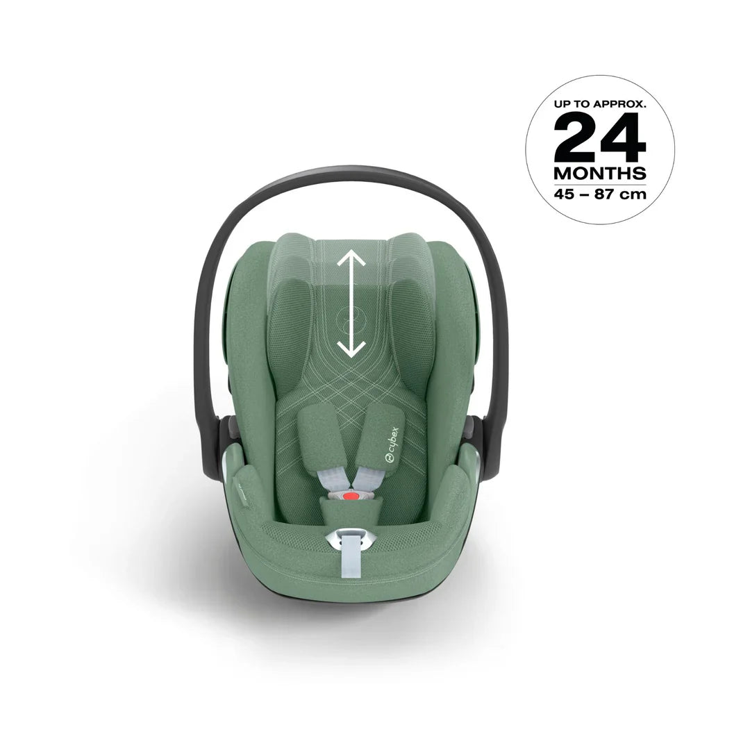 Cybex Priam Leaf Green + Cloud-T car seat (Bassinet, Base T & Adapters are optional)