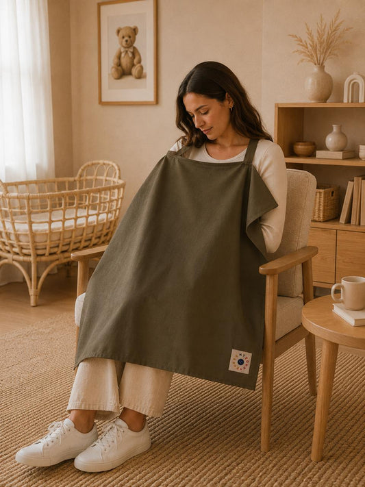 MyHokeyPokey - breast feeding cover - Olive