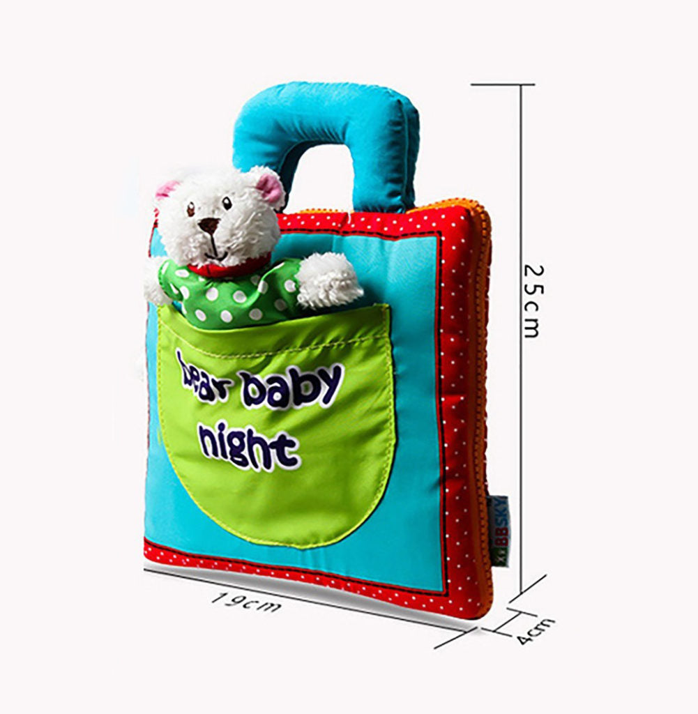 Tumama Kids - Busy Book - Bear Baby Night - Cloth Book