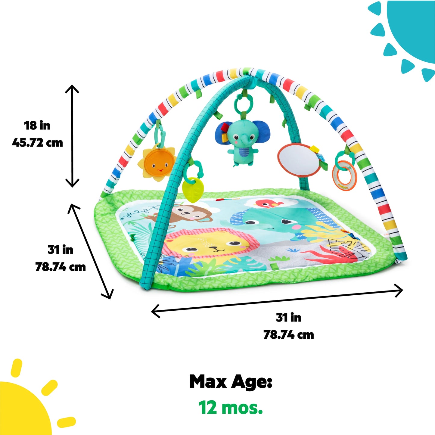 Kids2 - Wild Wiggles Foldaway - Activity Gym Playmat