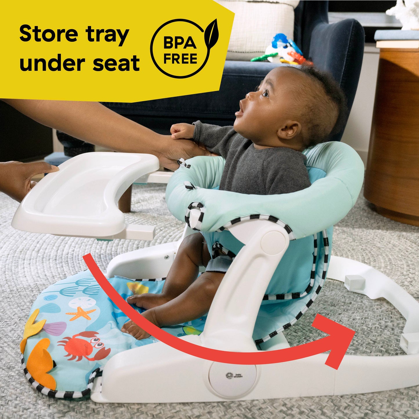 Kids2 - Be Oe 2 in 1 - Floor Seat - Sea Support