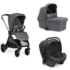 Chicco - Bellagio Stroller - Flexi Carrycot - Black Satin - Kory i-size Essential Black - Car Seat - Full 360 i-size Base - Travel System
