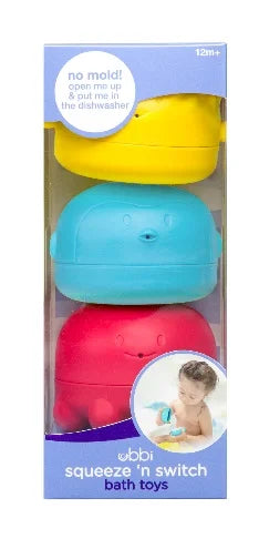 Ubbi Bath Squeeze Toys Set 3