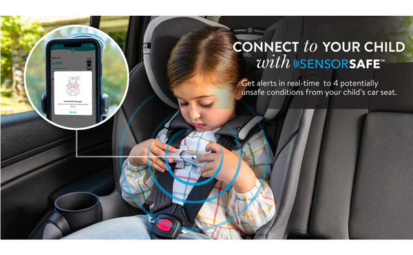 EVENFLO GOLD REVOLVE360 SLIM 2-IN-1 CARSEAT WITH SENSOR OBSIDIAN BLACK